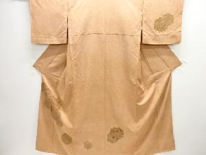 汕頭蘇州刺繍　亀甲に牡丹・菊模様訪問着